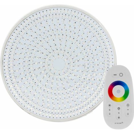 Ledbox – Kit LED SLIM PAR56 éclairage piscine 12V DC – IP68 étanche – 35W RGB avec télécommande – Grand angle 120º