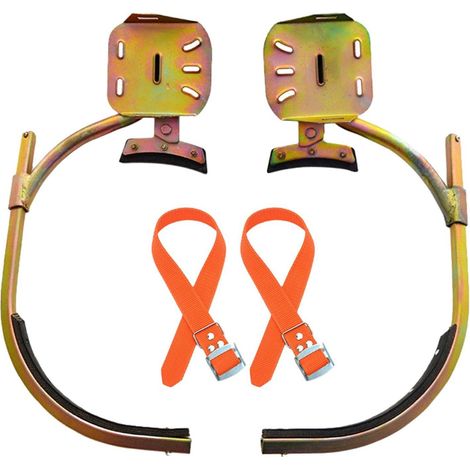 Crampons de montage sur poteau électrique en acier au manganèse, type 450, pour câble et communication, taille 15-18m, ceinture de sécurité électricien, boucle de pied, outil d'escalade de poteau en b (1/5)