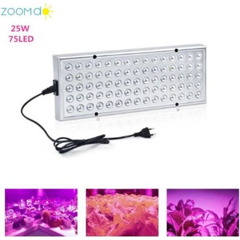 25w Lampe Horticole Croissance Floraison LED Grow Light pour Led Culture Indoor Plante Hydroponique éclairage Germination -ZOOMDO (1/4)