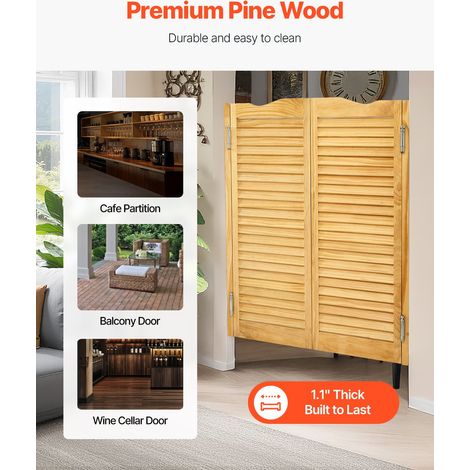 Porte Battante Double - 805x28x1060 mm Porte Saloon en Bois de (1/5)