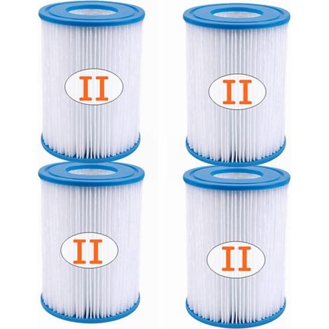 4 Pack Type II Swimming Pool Filter Cartridges - For Type II Filter - For 58094 (1/5)