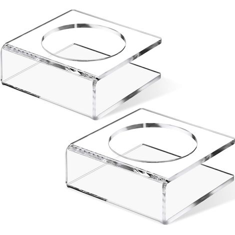 Support Miroir BGHYHYHI, lot de 2, acrylique, transparent (1/5)
