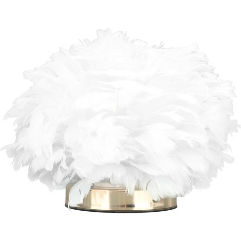 Lampe de table Feather, LED blanche, 5 V, avec commande tactile et variateur progressif, idéale pour une chambre ou un café. Compatible USB Type C. (1/5)