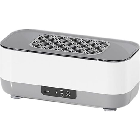Nettoyeur à ultrasons pour bijoux, nettoyage à 360°, 21 x 9,7 x 8,3 cm, appareil de nettoyage avec support, lave-lunettes domestique, trois modes, pour lunettes, bagues, supports, prothèses dentaires, (1/5)
