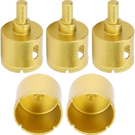 5 Forets Diamantés Trépan 40mm pour Perçage Granit Céramique Béton Marbre Outils de Forage (1/5)