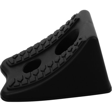 Rueda Antideslizante Rampa Protector Bloque De Rueda De Coche Largo Detener Cuña De Rueda De Coche Tapón Deslizante para Tope De Rueda De Coche El Plastico Negro (1/5)