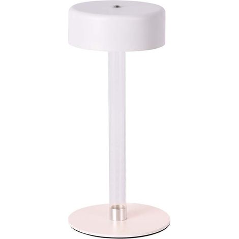 V-TAC VT-7567 LED-Tischleuchte 3 W cct 3in1 weiße und transparente Farbe wiederaufladbar mit USB C Touch Dimmbar 120 x 225 mm – 10571 (1/5)