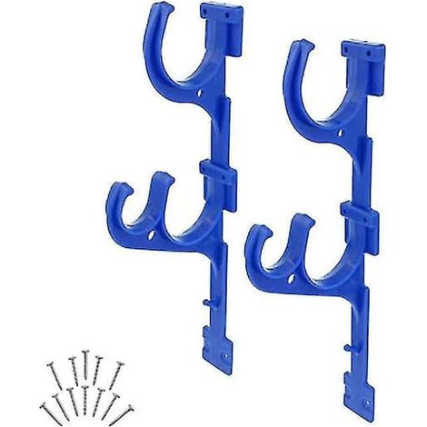 Support pour épuisette de piscine, outils de jardin, extérieur, support, accessoires de piscine, lot de 2 (1/4)