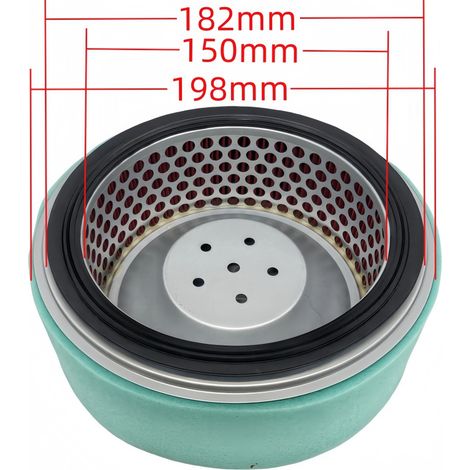 The cassette air filter is compatible with part numbers 11013-2186, 11013-2195, 11013-2213 and ZKL-084.