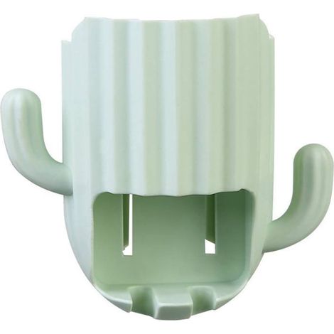 CCYKXA Cactus-shaped wall-mounted toothpaste and toothbrush holder for bathroom wall decoration (1/5)