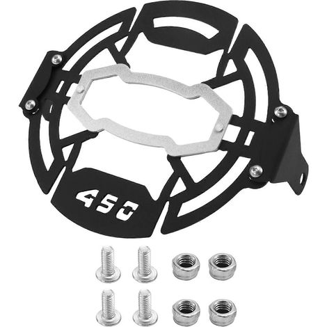 Accesorios para motocicletas: Rejilla para faro delantero, pantalla de lámpara, carcasa de lámpara de malla modificada para Himalayan 450 Guerrilla 450 () (1/5)