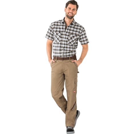 Planam Highline Bundhose khaki/braun/zink 70