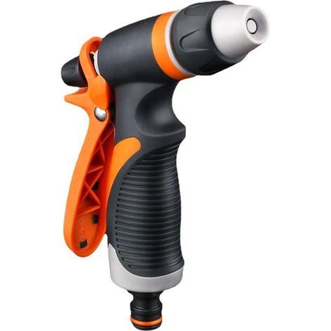 Pistola de riego, pulverizador con 3 modos de riego - Pulverizador manual de alta presión para regar el césped, lavar el coche y bañar a las mascotas. (1/3)