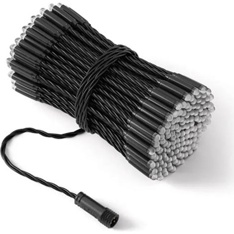 Guirlande Connectée IP65 - 25m Fil Noir - Étanche, Intelligente et Idéale pour l'Extérieur - TWINKLY