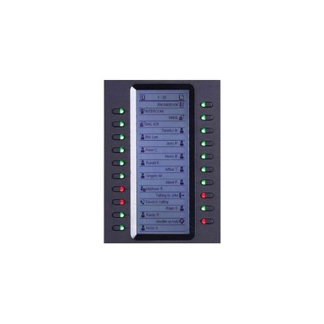 Grandstream Networks GXP2200EXT IP-Zusatzmodul, Schwarz, 20 Tasten (1/2)