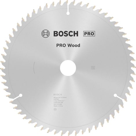 Bosch PRO Wood Kreissägeblatt, 254 x 2 x 30 mm, T60