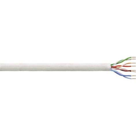 LogiLink CPV0021 Câble réseau CAT 6 U/UTP 4 x 2 x 0.13 mm² gris 100 m V962961 (1/2)