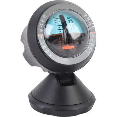 Inclinomètre de voiture, indicateur de niveau et d'inclinaison, outil d'équilibrage de pente pour véhicules autonomes, accessoires de voyage, angle de vision réglable (1/5)