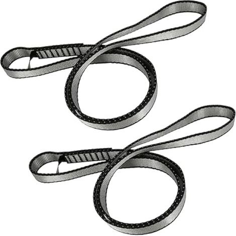 Sling Nylon - 18 mm - Résistance 23 kN - Pour Escalade Rocheuse, Alpinisme, Randonnée, Secours - 60 cm ou 120 cm (1/5)