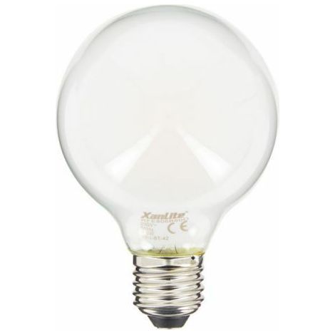 Ampoule LED G80 mate, culot E27, 6,5 W, 806 lm, lumière chaude (2700 K), économie d’énergie A++, idéale pour salle à manger, salon et chambre (1/5)