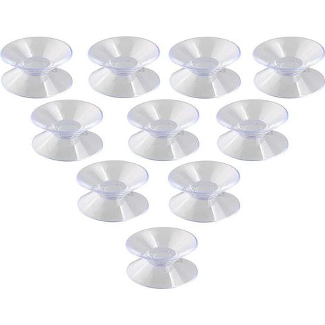 Lot de 10 ventouses Double Face en PVC pour Verre et Plastique 30 mm-Fei Yu (1/5)