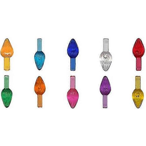 50 mini ampoules de rechange torsadées pour guirlandes lumineuses en céramique effet flamme pour sapin de Noël (1/4)