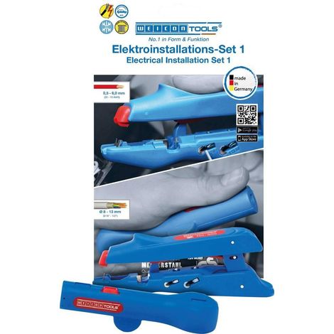 Weicon Tools No 300 + No 13 Herramienta para electricista negra
