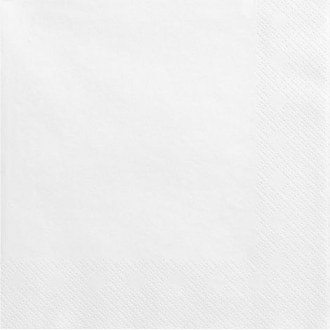 Dreilagige Servietten, weiß, 33x33cm (1 Packung / 20 Stk.)