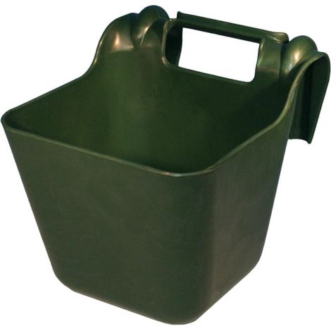 Mangiatoia OK Plast ganci in plastica 14 l Verde cavallo scuderia BOX