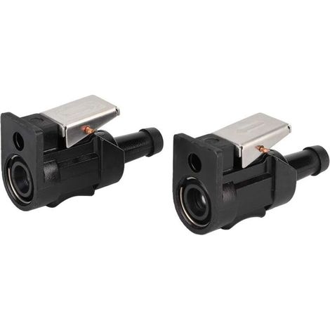 Connettore per tubo carburante fuoribordo, 1 coppia di connettori femmina a barb per tubo carburante per motori fuoribordo da 8 mm 6E5-24305-06-00 (1/5)