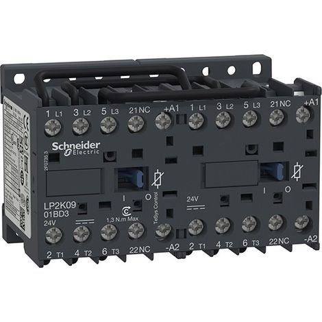 Inversor 3 polos 9A 24VCC LP2K0901BD3 de Schneider