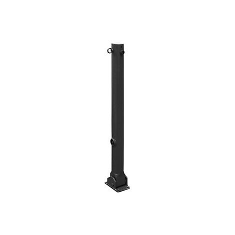 Poste barrera  Ø 76 mm  hierro micáceo  plegable  con 1
