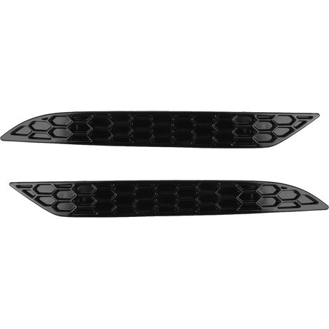 2-teiliges Set glänzend schwarzer Waben-Rückstrahler zur Unterdrückung von Lichtreflexionen, kompatibel mit Golf MK7.5 GTD R 2017-2020 (1/5)