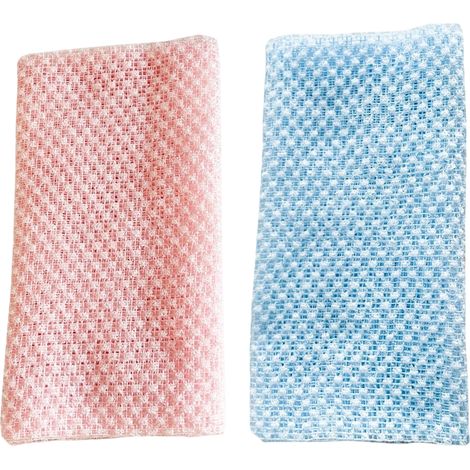 Gant Exfoliant - Serviette Exfoliante Japonaise 100 x 26 cm - Pour Corps Homme Femme - Double Face Texture 3D - Lot de 2 (1/5)