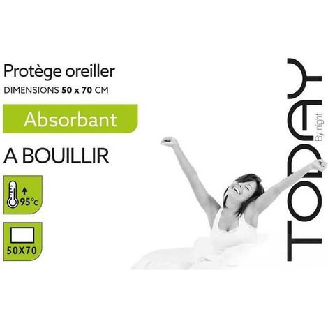 TODAY Absorbent Pillow Protector - 50x70 cm - Boilable