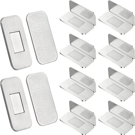 Aimants puissants - 10 loquets de porte magnétiques en acier (1/5)