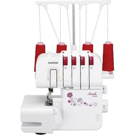 Surjeteuse 2 aiguilles – Bras libre – Enfilage simplifié – Différentiel réglable – Couteau escamotable – Disques de tension débrayables – Brother