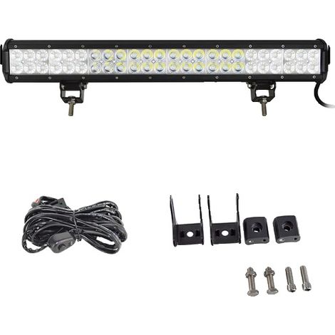Bande lumineuse LED étanche, ajustement universel, 23 pouces, Combo avec fil (1/2)