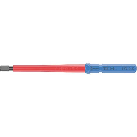 Wera Kraftform Kompakt VDE 64 i 6,0 x 157 mm TIE pour électricien 6 pans intérieurs Lame interchangeable 6.0 mm Q831043 (1/5)