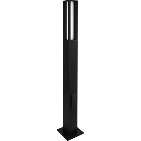 Colonne AURA IP65 LED SMD 34W 5000lm(2340lm) CRI80 3000K 120º 2000mm Noir (1/2)