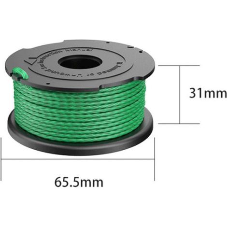 1PC bobines de fil vert pour débroussailleuse Black & Decker GL7033 GL8033 GL9035 A6482 -belleup (1/2)