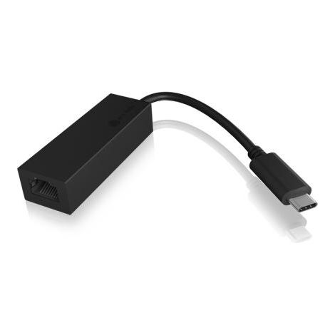 icy-box Adattatore USB C a Ethernet Nero 1000 Mbit/s (1/3)