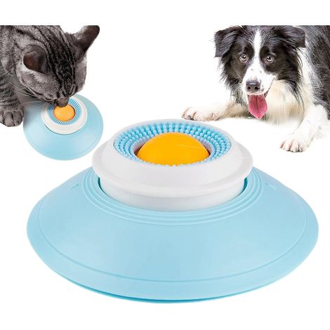 Juguete para lamer para perros y gatos  Comedero lento para perros con ventosa  Juguete de enriquecimiento para mascotas que favorece comidas lentas y una digestión saludable  Ideal para reducir el ab (1/5)