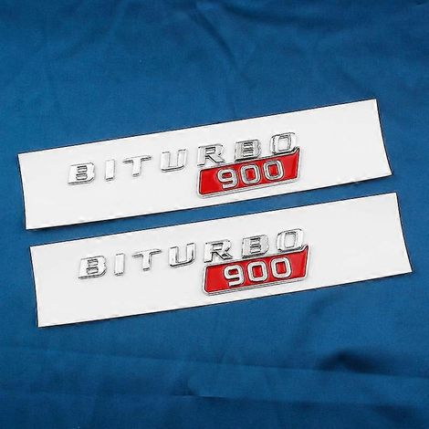 ABS BITURBO 700 800 900 Logo Seitenkotflügel Kofferraum Karosserie Emblem Aufkleber für Mercedes-Benz Brabus G-Klasse G700 G800 G900 W463--E