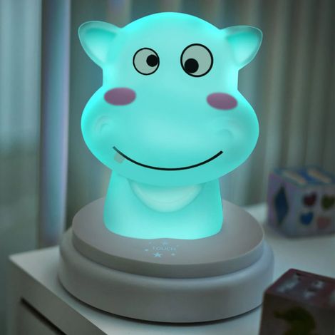 Alecto SILLY HIPPO LED Nachtlicht Nilpferd blau (1/5)