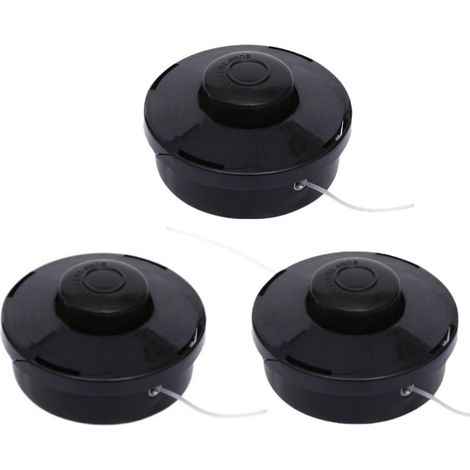 Cabezales universales para desbrozadora M10 x 1.25, para desbrozadoras de gasolina (3 piezas) - Negro (1/4)