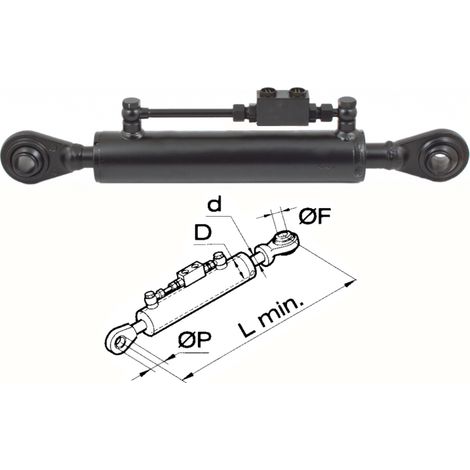 Braccio 3 punto idraulico Cermag per trattori LAMBORGHINI lunghezza 450-680 mm - 50786