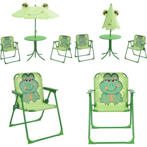 Ensemble de bistro avec parasol pour enfants 3 pcs Vert - Meubles De Jardin Enfant - Set De Jardin Enfant - Salon De Jardin Enfant - Table Et Chaises Enfant - Parasol Enfant - Home & Living (1/5)