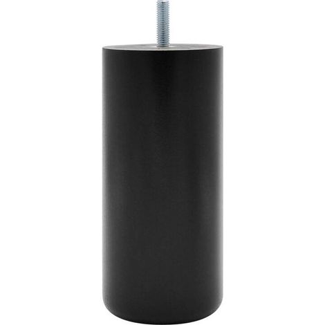 Pata de cama cilíndrica de haya negra, altura 15 x diámetro 6,8 cm CIME CIME (1/4)