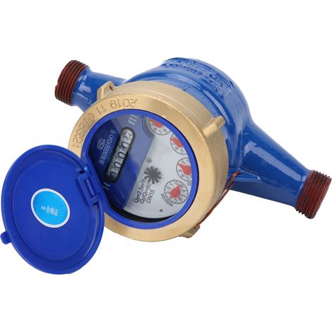 LXS20E 1/2 Flüssigkeitsdichter Wasserzähler, drehbarer Flügel, Trockenwasserzähler für Zuhause (1/5)